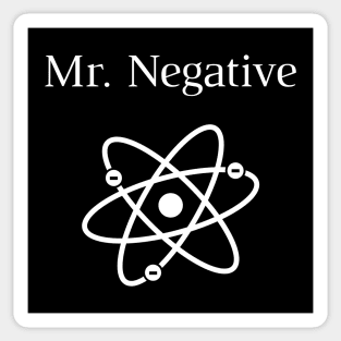 Mr Negative Sticker